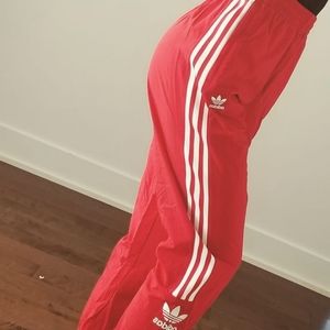 Red Adidas pants
